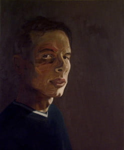 Robin - olie op linnen 54x64cm